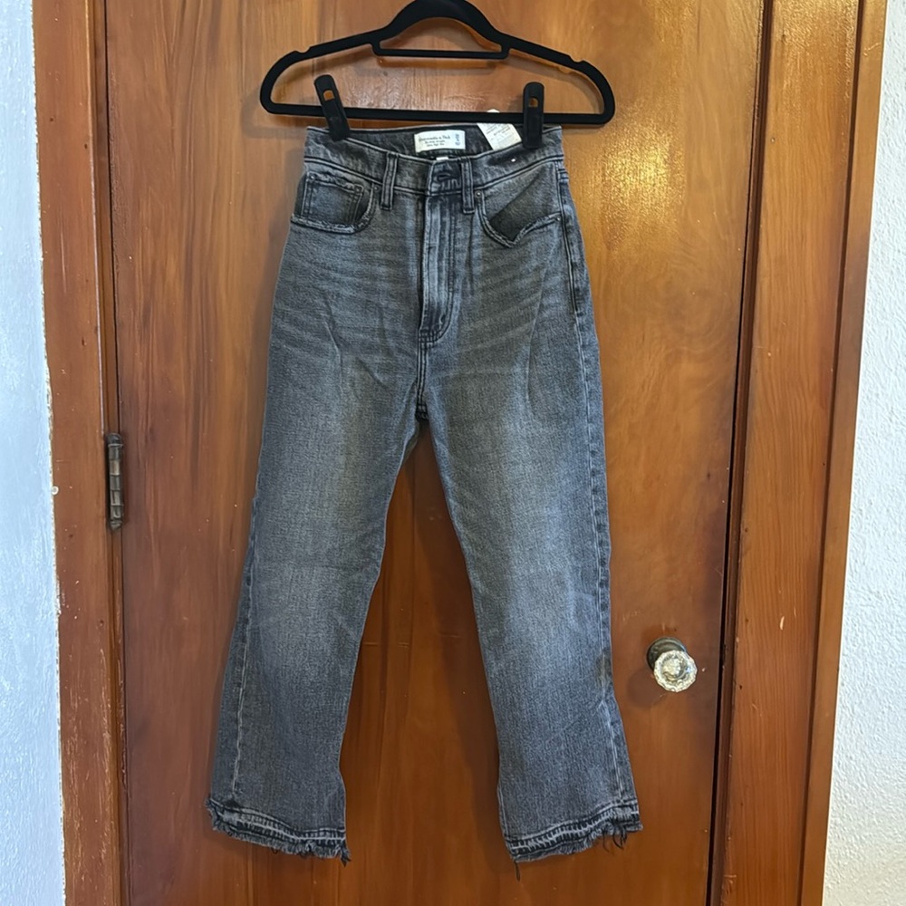 Abercrombie curve love black wash denim